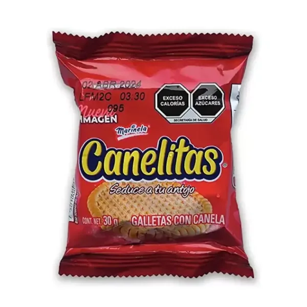 Empaque individual de Galletas Canelitas Marinela 12 Pzas