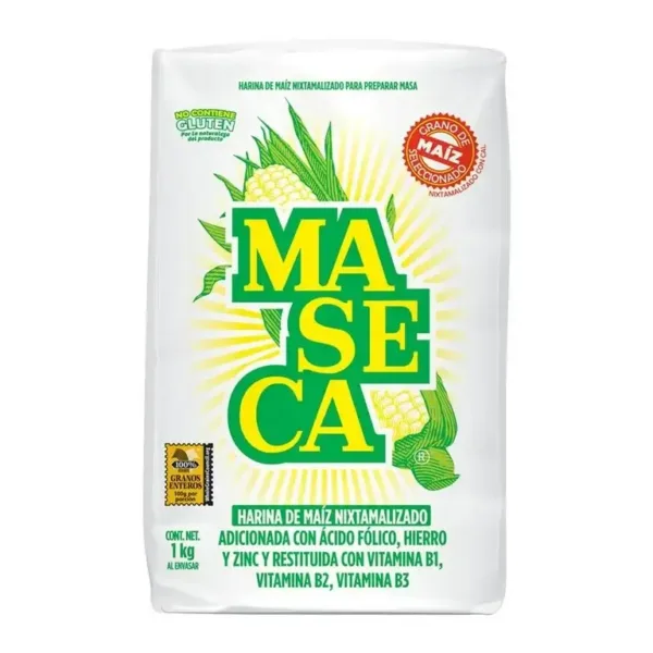 Harina de Maiz Blanco 1kg Maseca