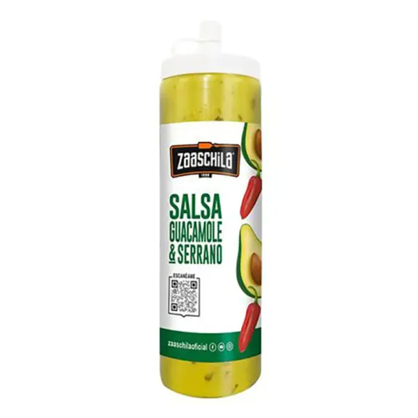 Salsa de Guacamole & Serrano 265 Grs Zaaschila