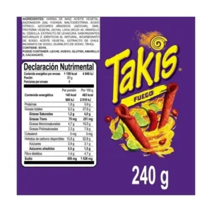 Takis Fuego 62Grs Barcel